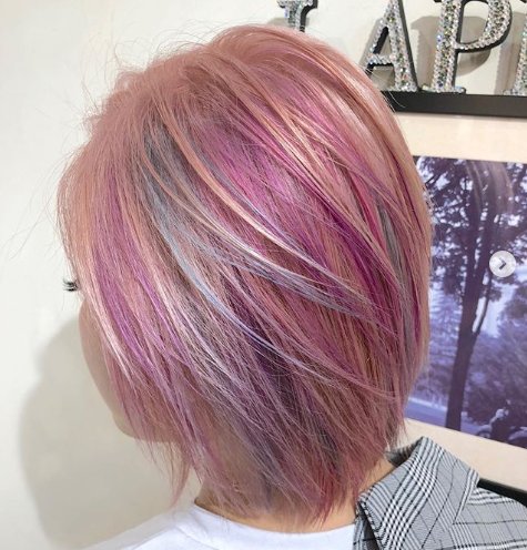 ユニコーンカラー 髪色 ヘアカラーカタログ 写真あり