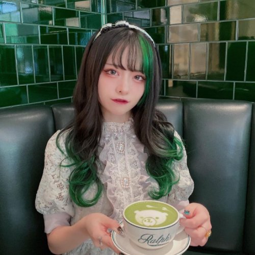 緑 髪色 ヘアカラーカタログ 写真あり